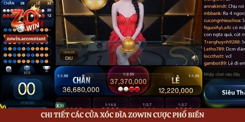 Xóc Đĩa Zowin – Hướng Dẫn Luật Chơi Và Các Cửa Cược Chi Tiết 3 Chi tiết các cửa xóc đĩa Zowin cược phổ biến
